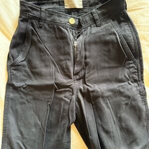 Everlane Black Tencel Taper Pant
